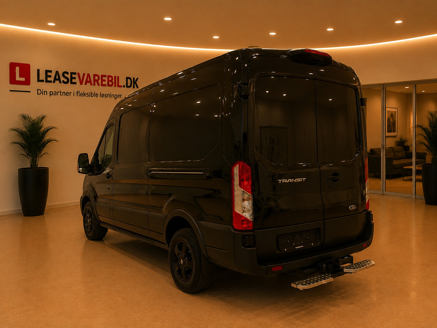 Hvid Ford Transit 350 L3 Van fra 2020