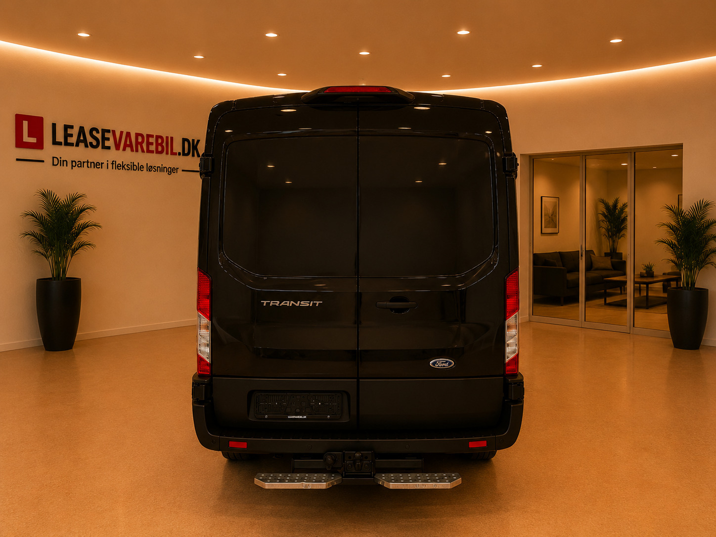 Hvid Ford Transit 350 L3 Van fra 2020