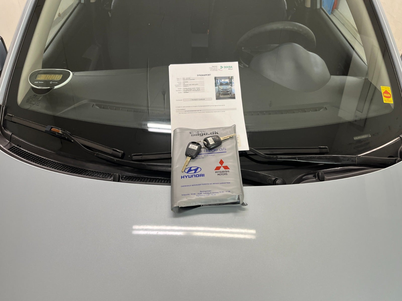 Blå Hyundai i10 fra 2013