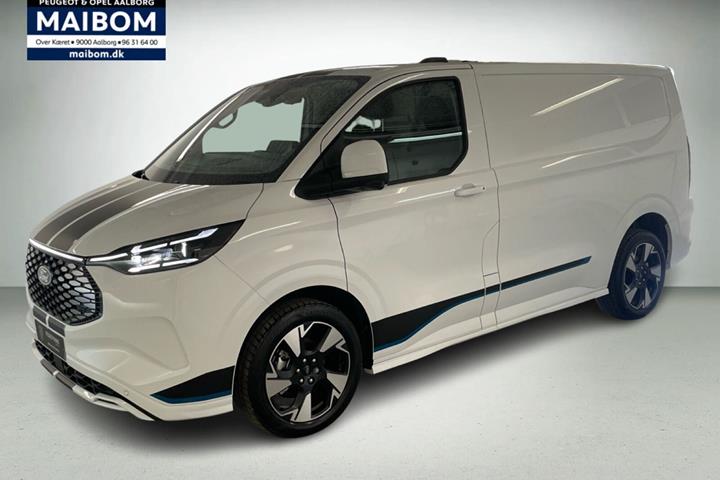 Hvid Ford E-Transit Custom 320 L1 fra 2026
