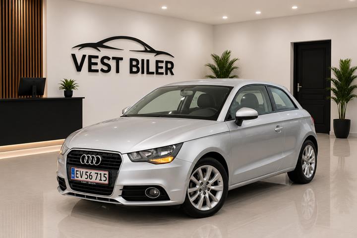 Sølv Audi A1 fra 2011