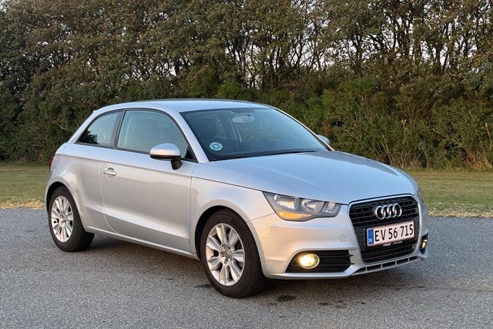 Sølv Audi A1 fra 2011