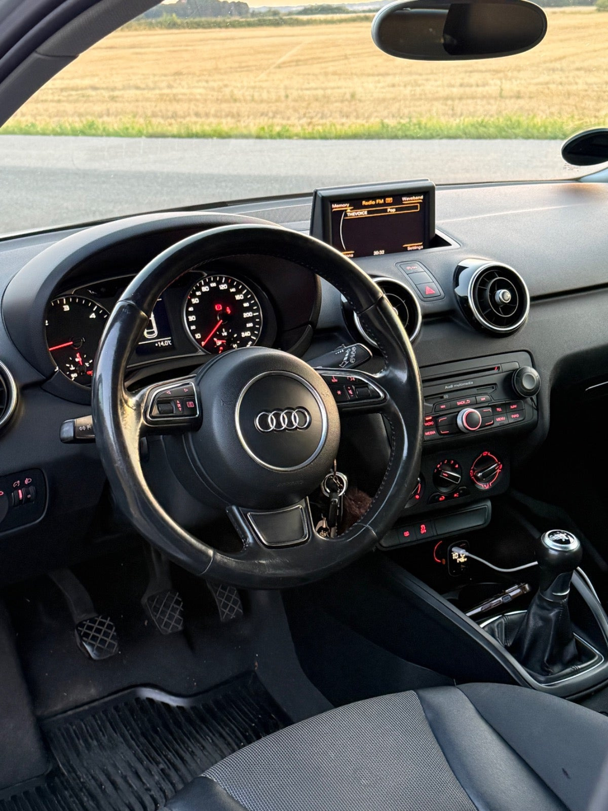 Sølv Audi A1 fra 2011