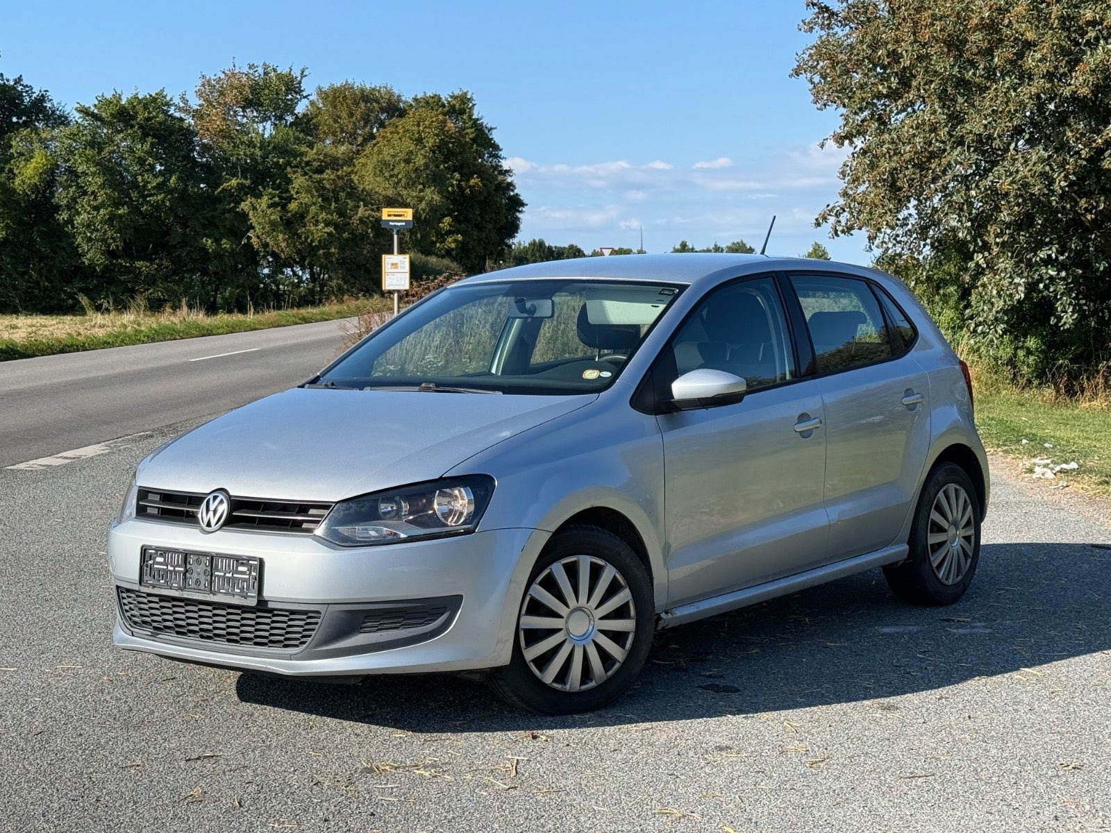 Sølv VW Polo fra 2010