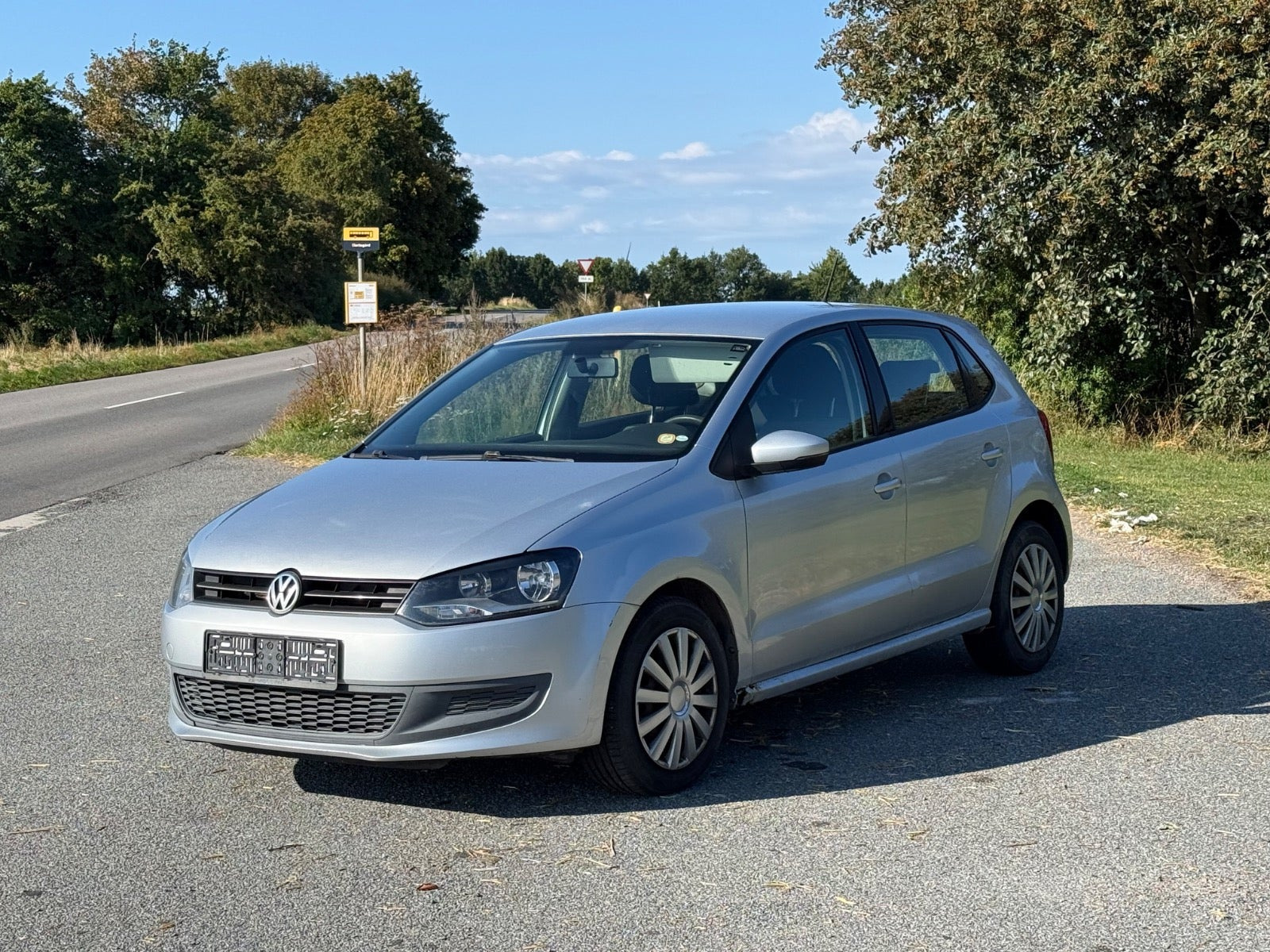 Sølv VW Polo fra 2010