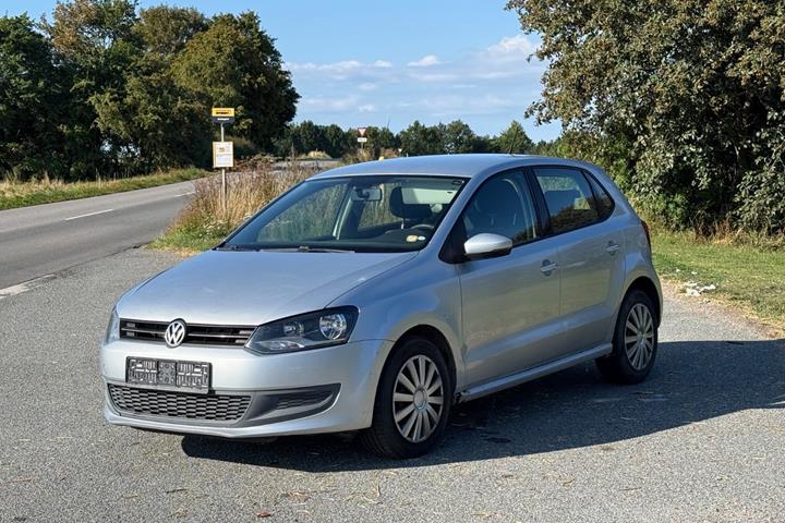 Sølv VW Polo fra 2010