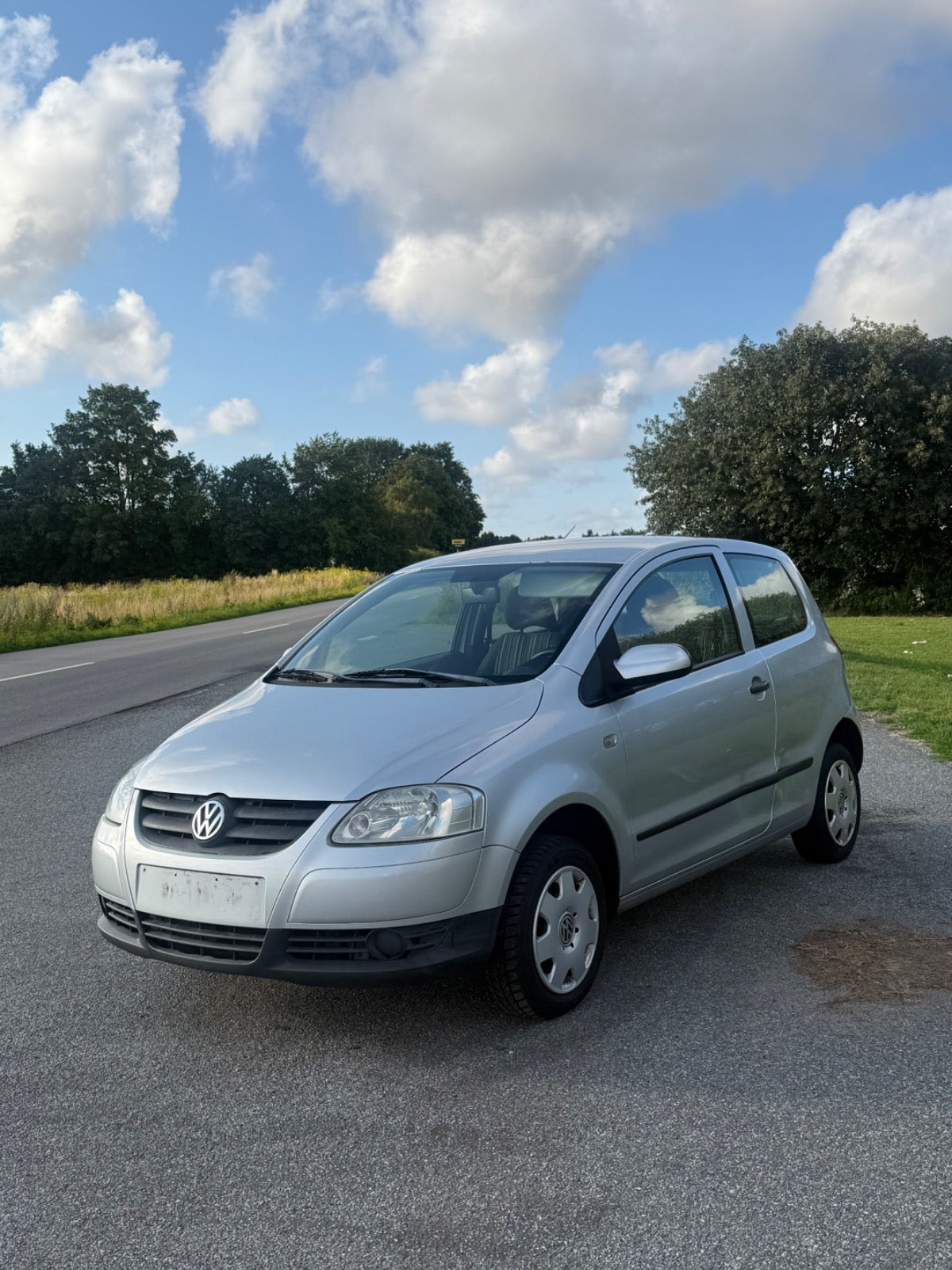 Sølv VW Fox fra 2007