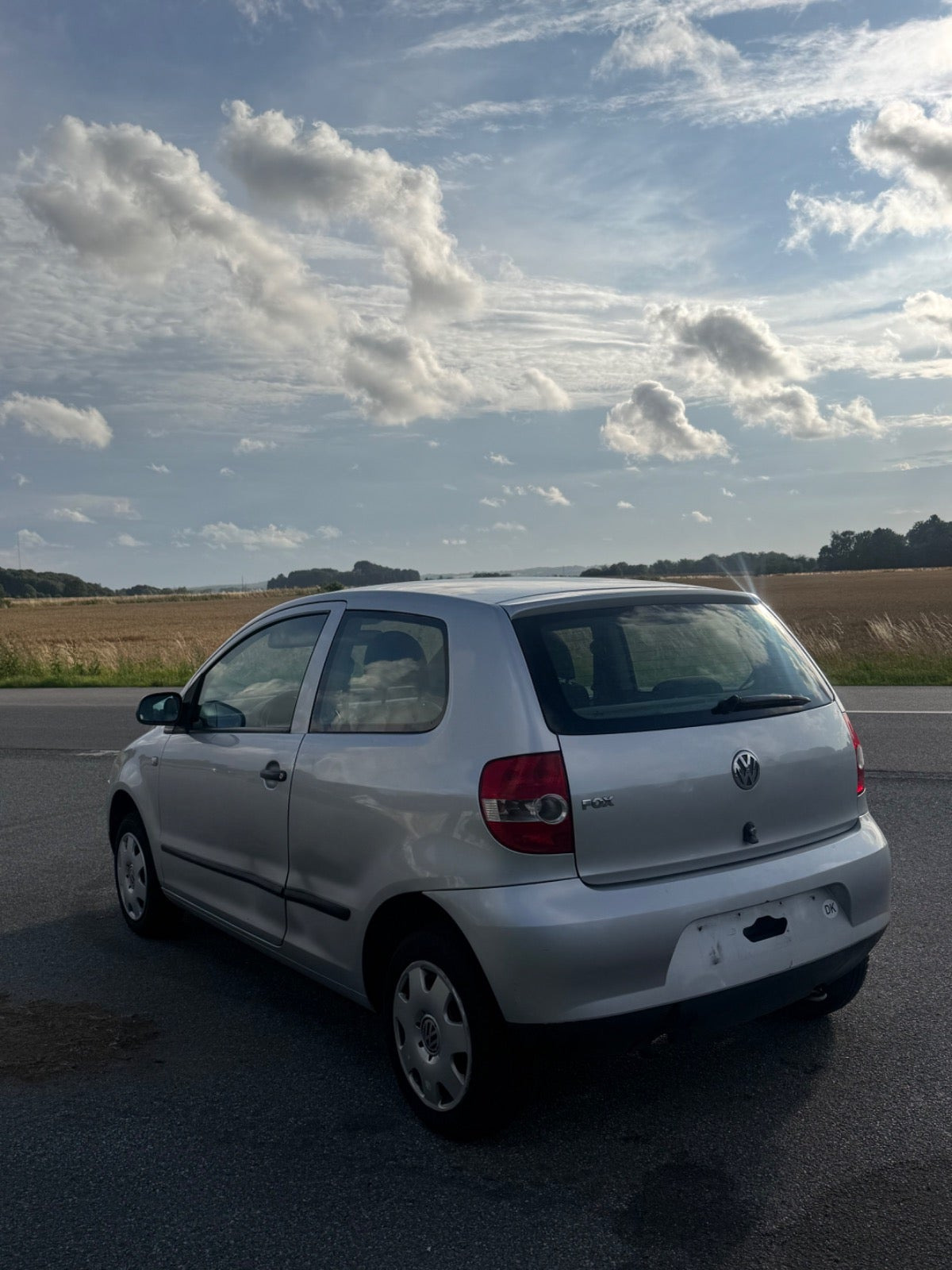Sølv VW Fox fra 2007