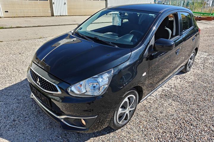 Gul Mitsubishi Space Star fra 2016