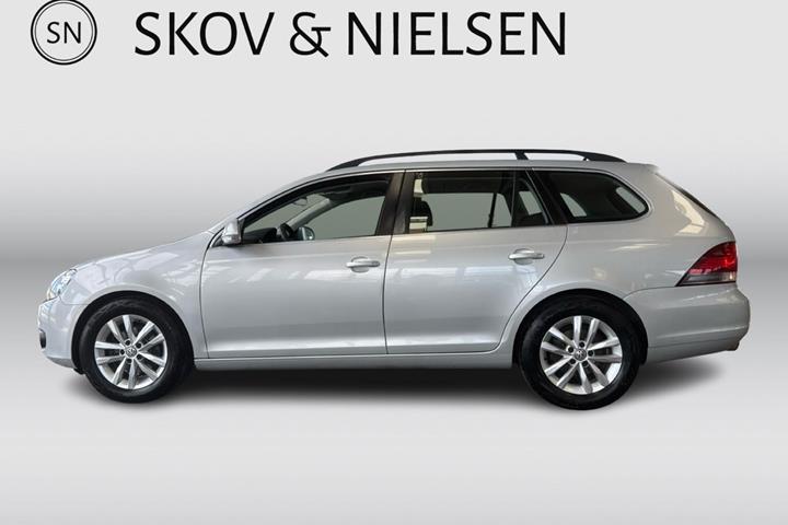 Sølv VW Golf VI fra 2011