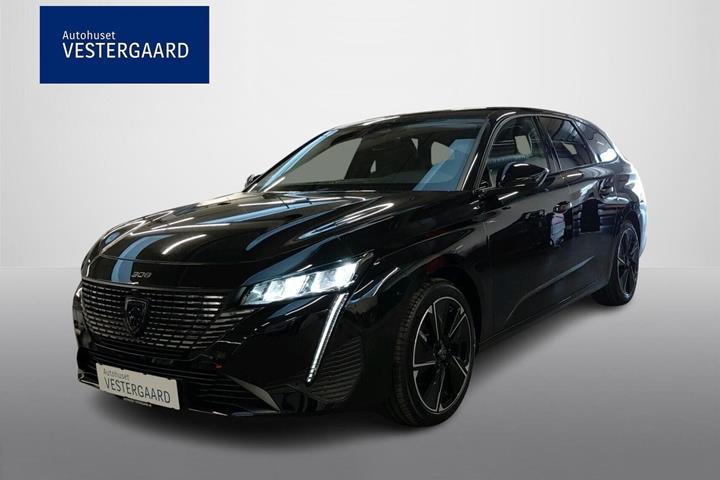 Sort Peugeot E-308 fra 2024 set udefra