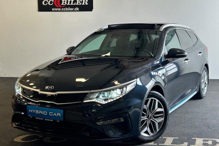 Blå Kia Optima fra 2020