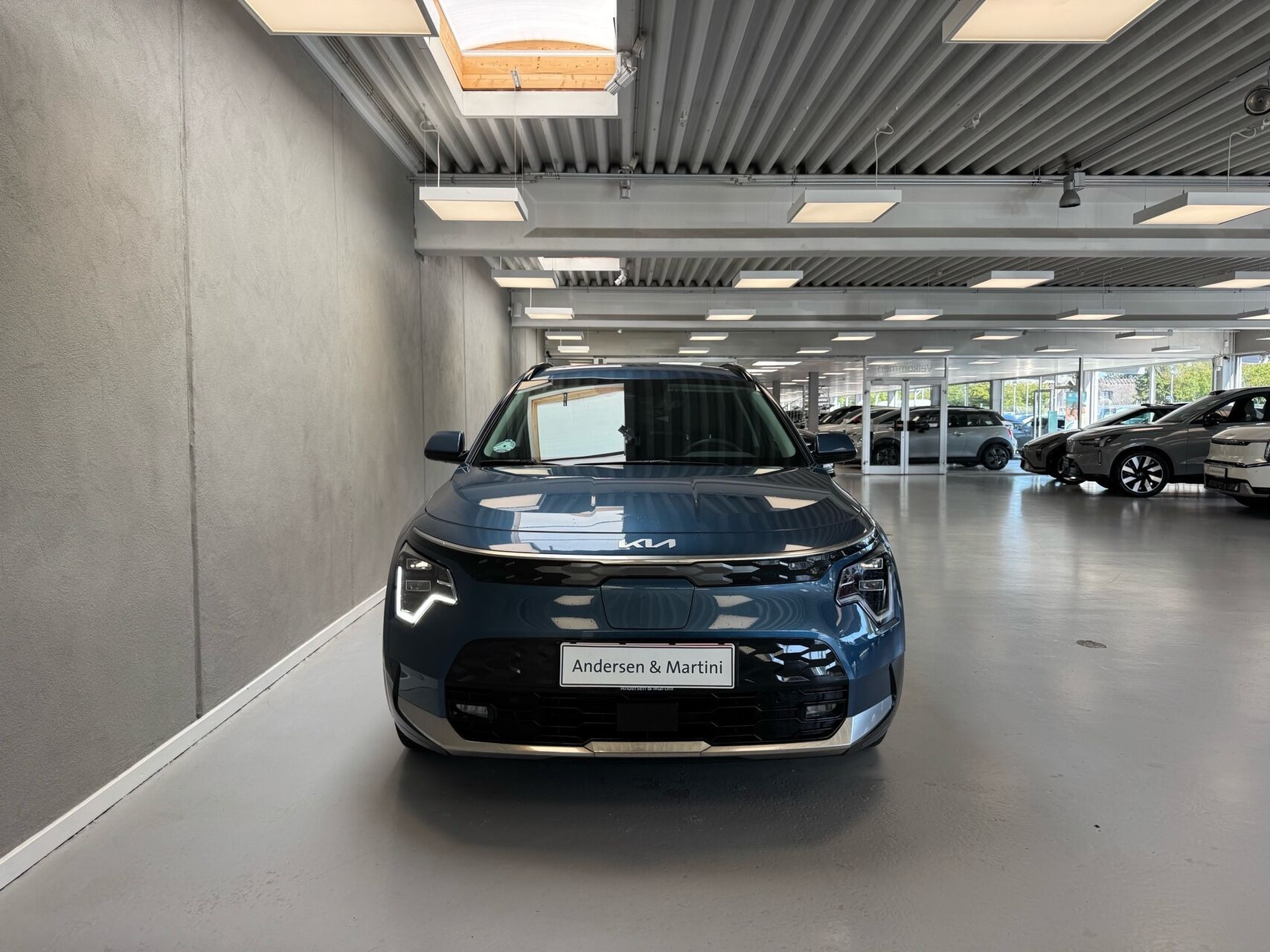 Blå Kia Niro EV fra 2025