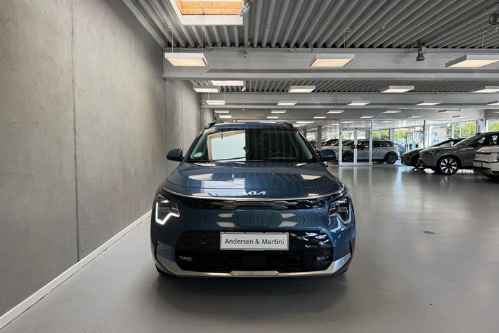 Blå Kia Niro EV fra 2025