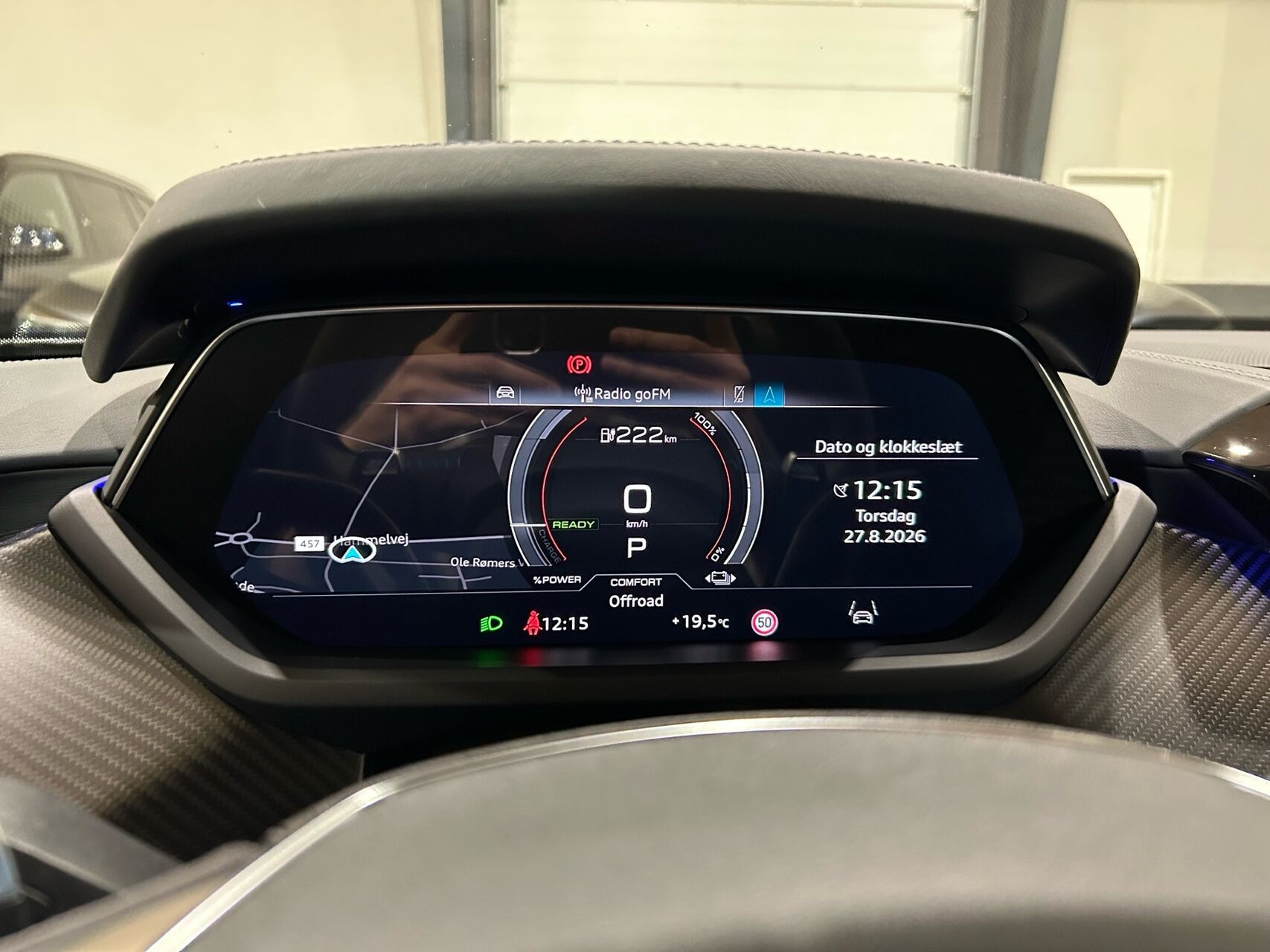 Sølv Audi RS e-tron GT fra 2022