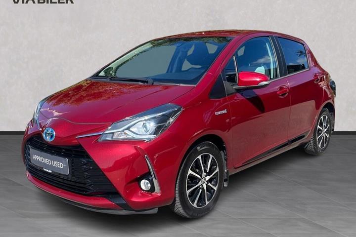 Rød Toyota Yaris fra 2020