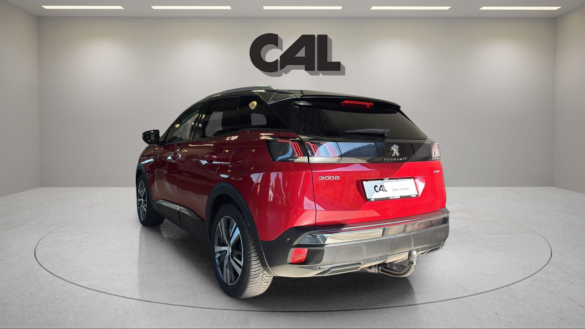 Rød Peugeot 3008 fra 2021