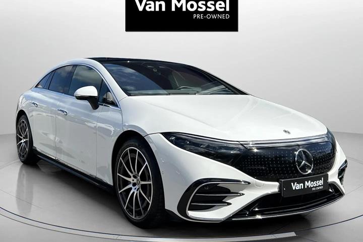 Hvid Mercedes EQS 450+ fra 2022