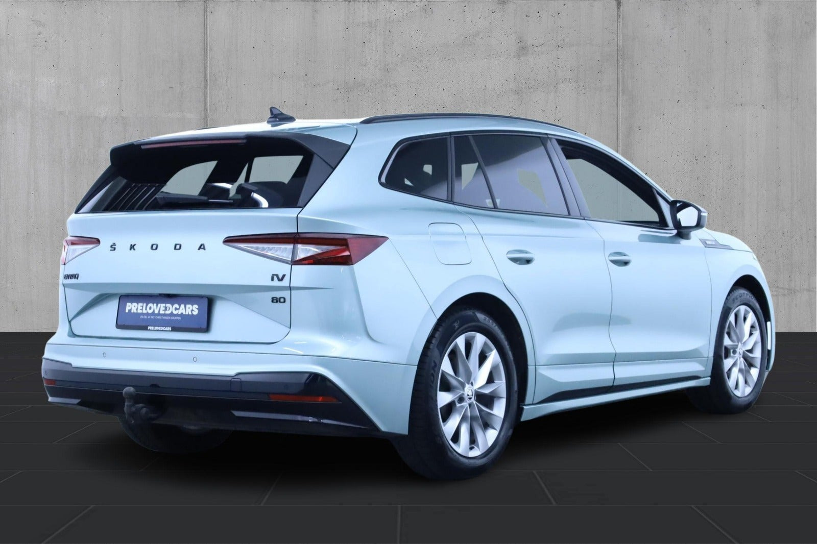 Grøn Skoda Enyaq fra 2023