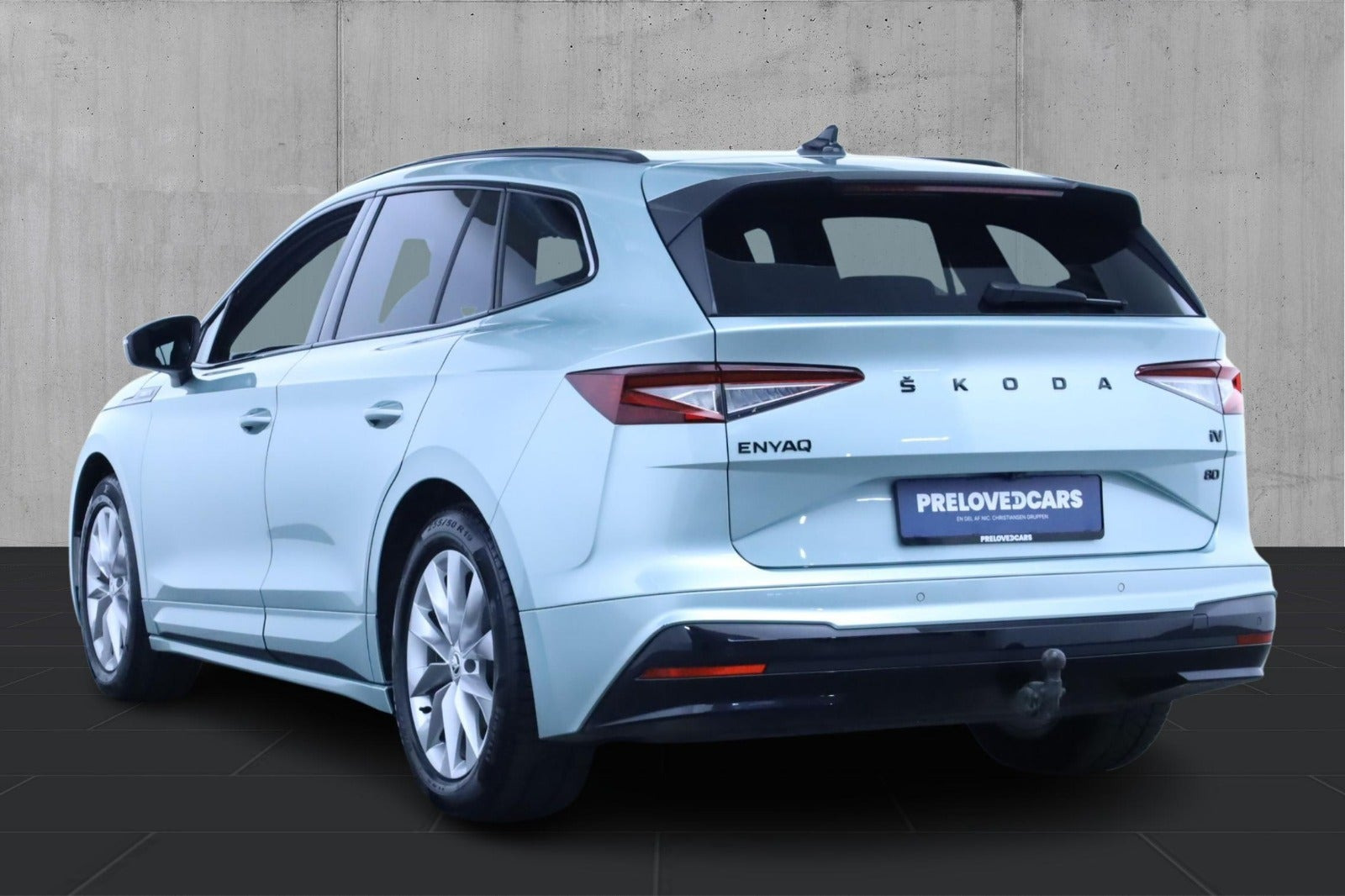 Grøn Skoda Enyaq fra 2023