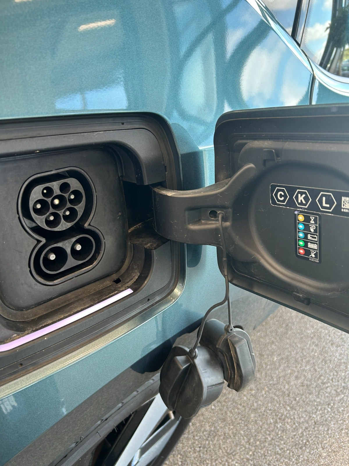Grøn Skoda Enyaq fra 2023