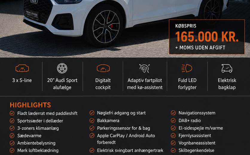 Audi Q5 55 TFSi e S-line Sportback quattro S-tr.