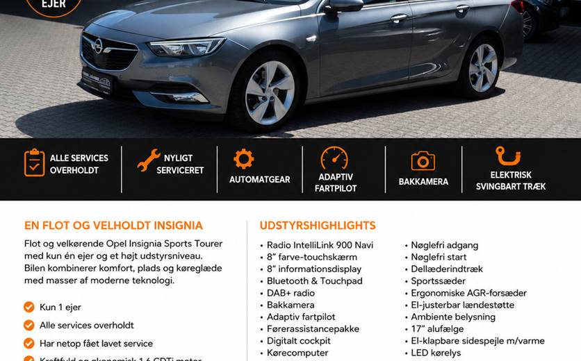 Opel Insignia 2,0 CDTi 170 Dynamic Sports Tourer aut.