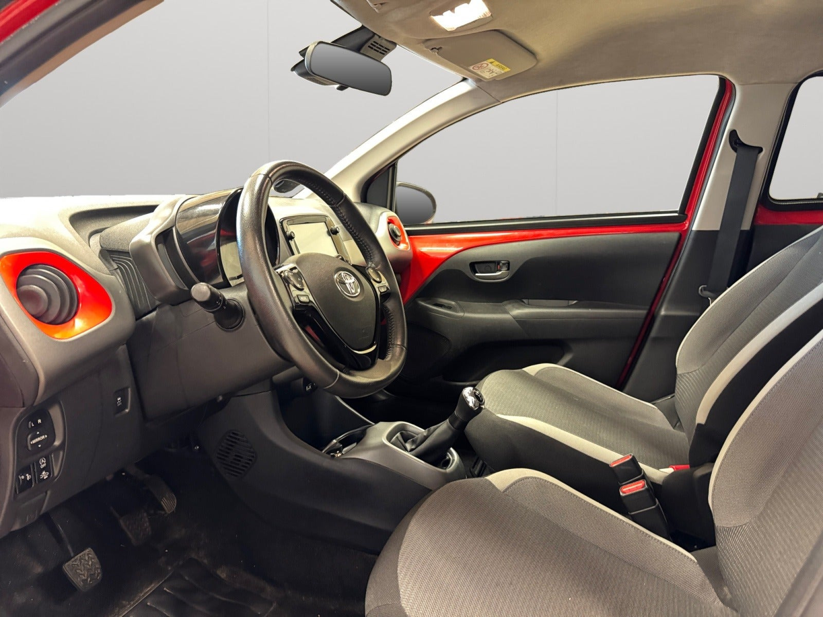 Rød Toyota Aygo fra 2021