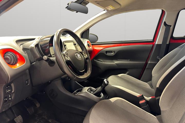 Rød Toyota Aygo fra 2021