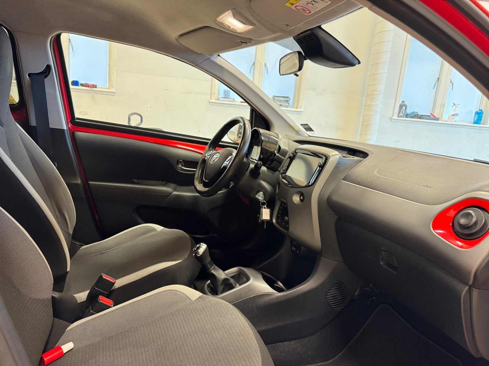 Rød Toyota Aygo fra 2021