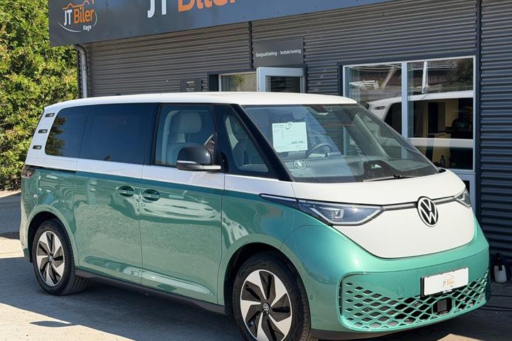Grøn VW ID.Buzz fra 2027 set udefra