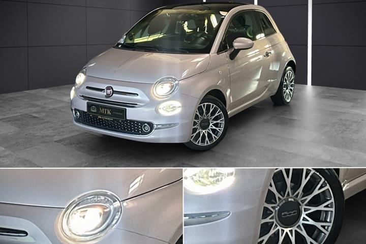 Pink Fiat 500 fra 2020