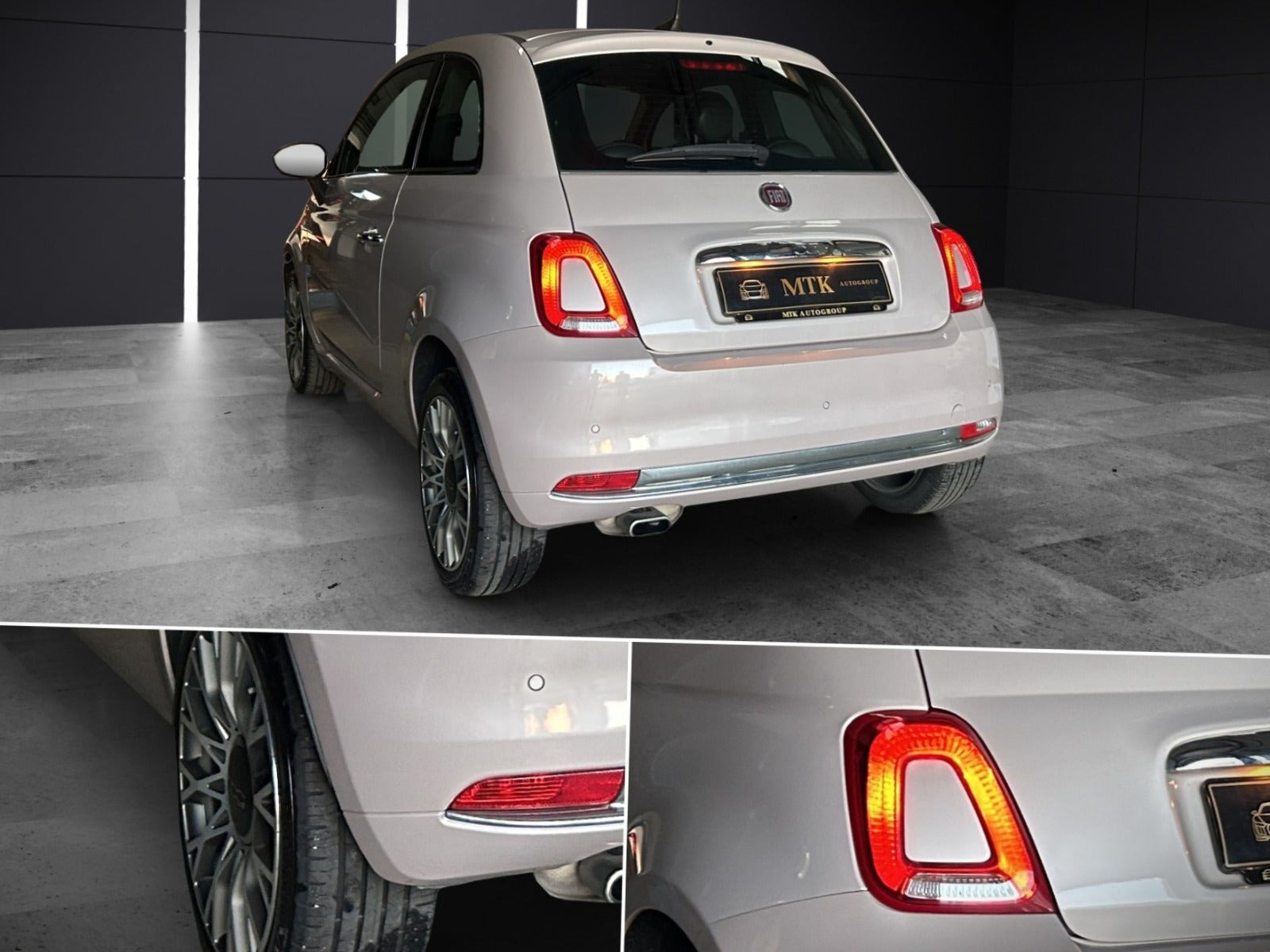 Pink Fiat 500 fra 2020