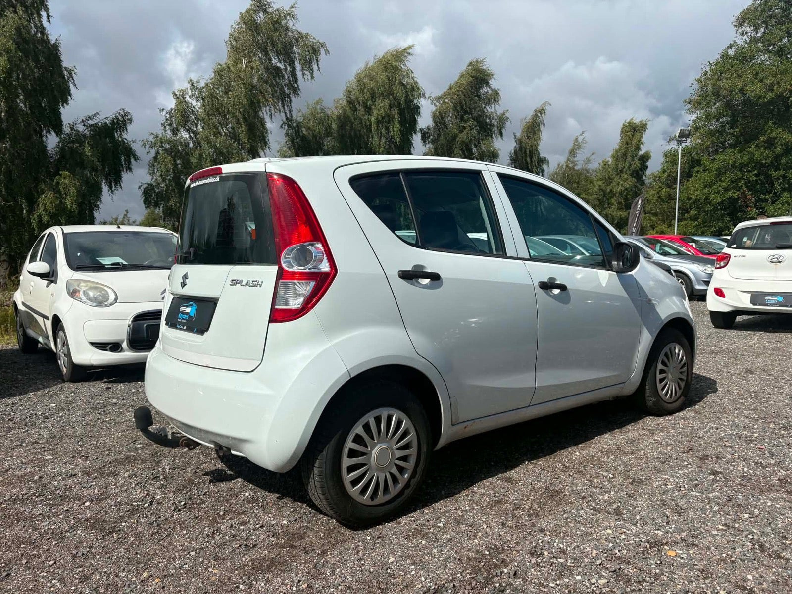 Hvid Suzuki Splash fra 2010