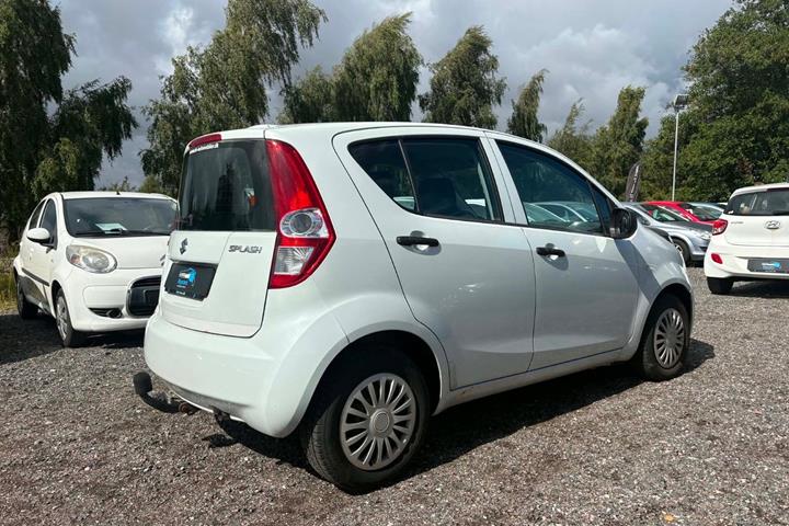 Hvid Suzuki Splash fra 2010