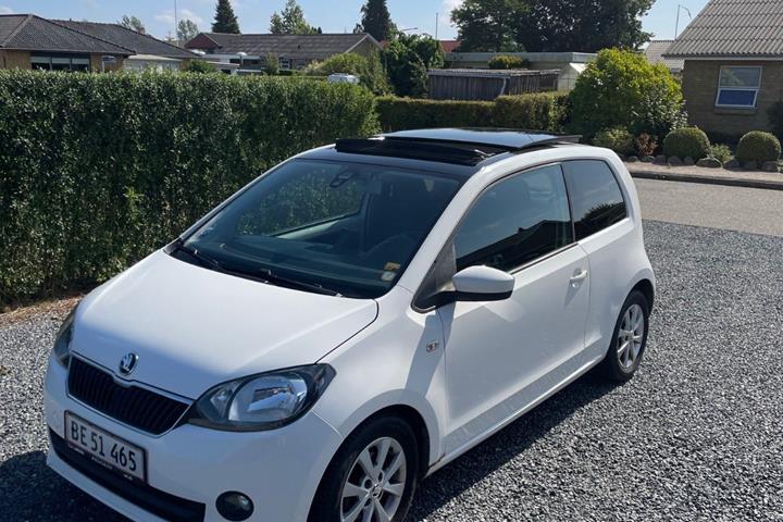 Hvid Skoda Citigo fra 2013