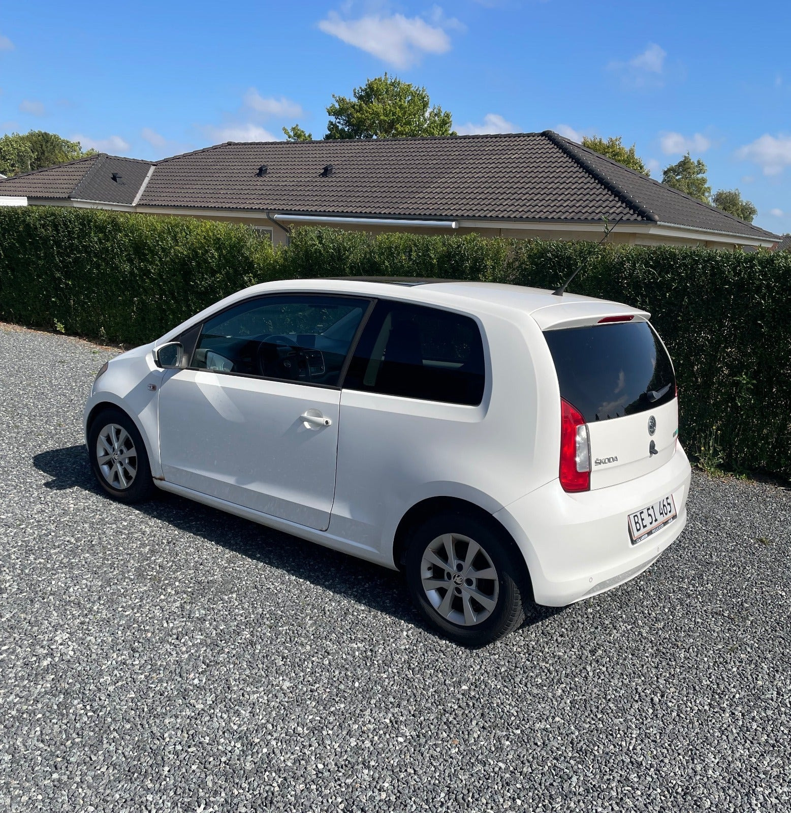 Hvid Skoda Citigo fra 2013