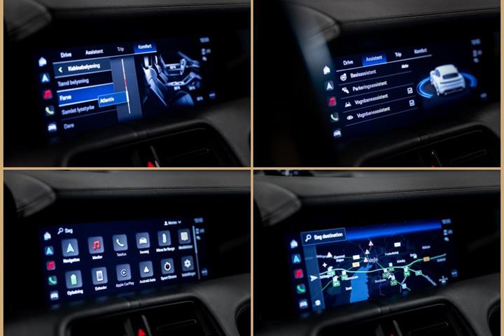 Grå Porsche Taycan 4S fra 2022