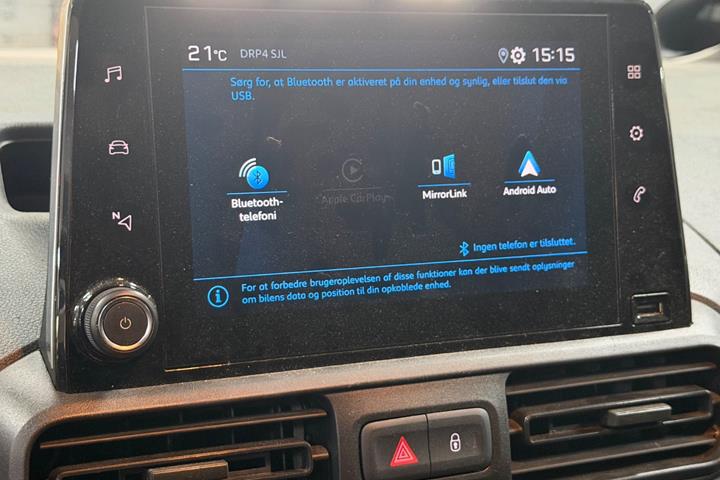 Hvid Peugeot Partner fra 2019