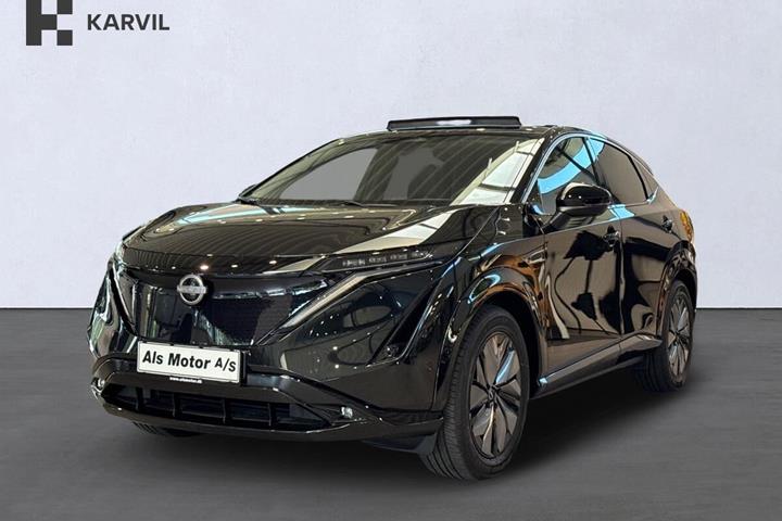 Sort Nissan Ariya fra 2026 set udefra