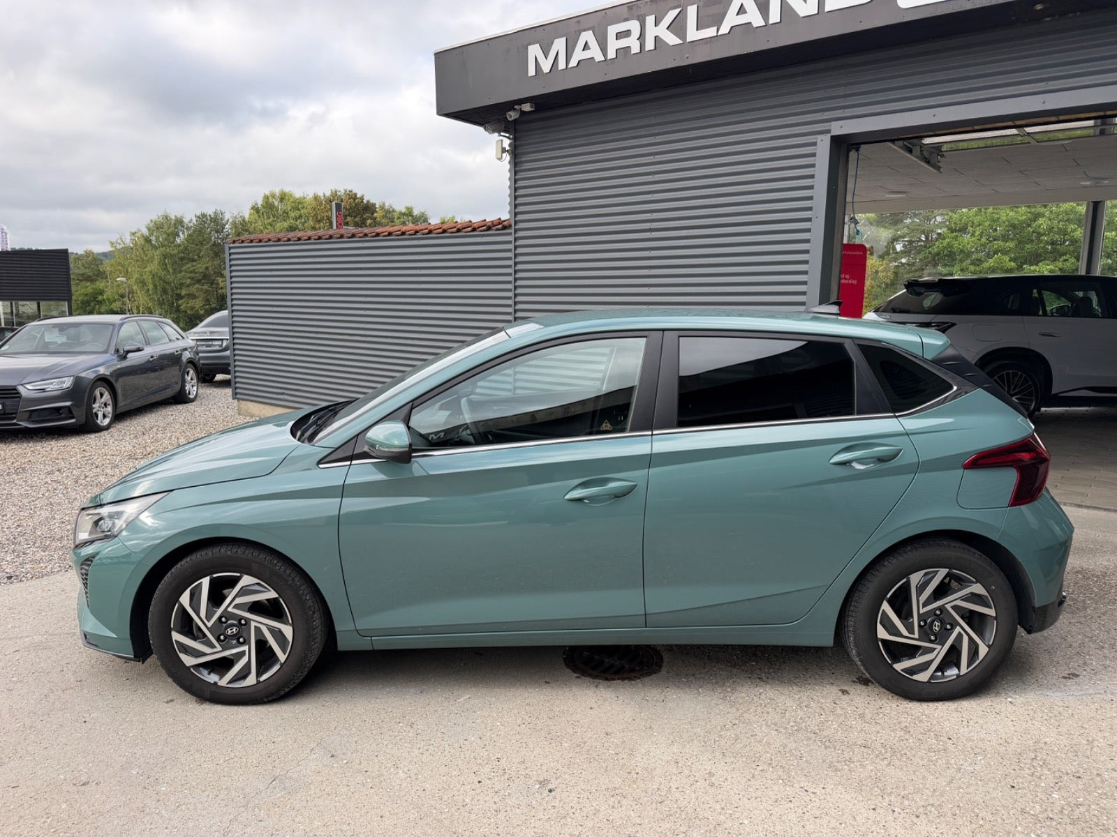 Grøn Hyundai i20 fra 2024