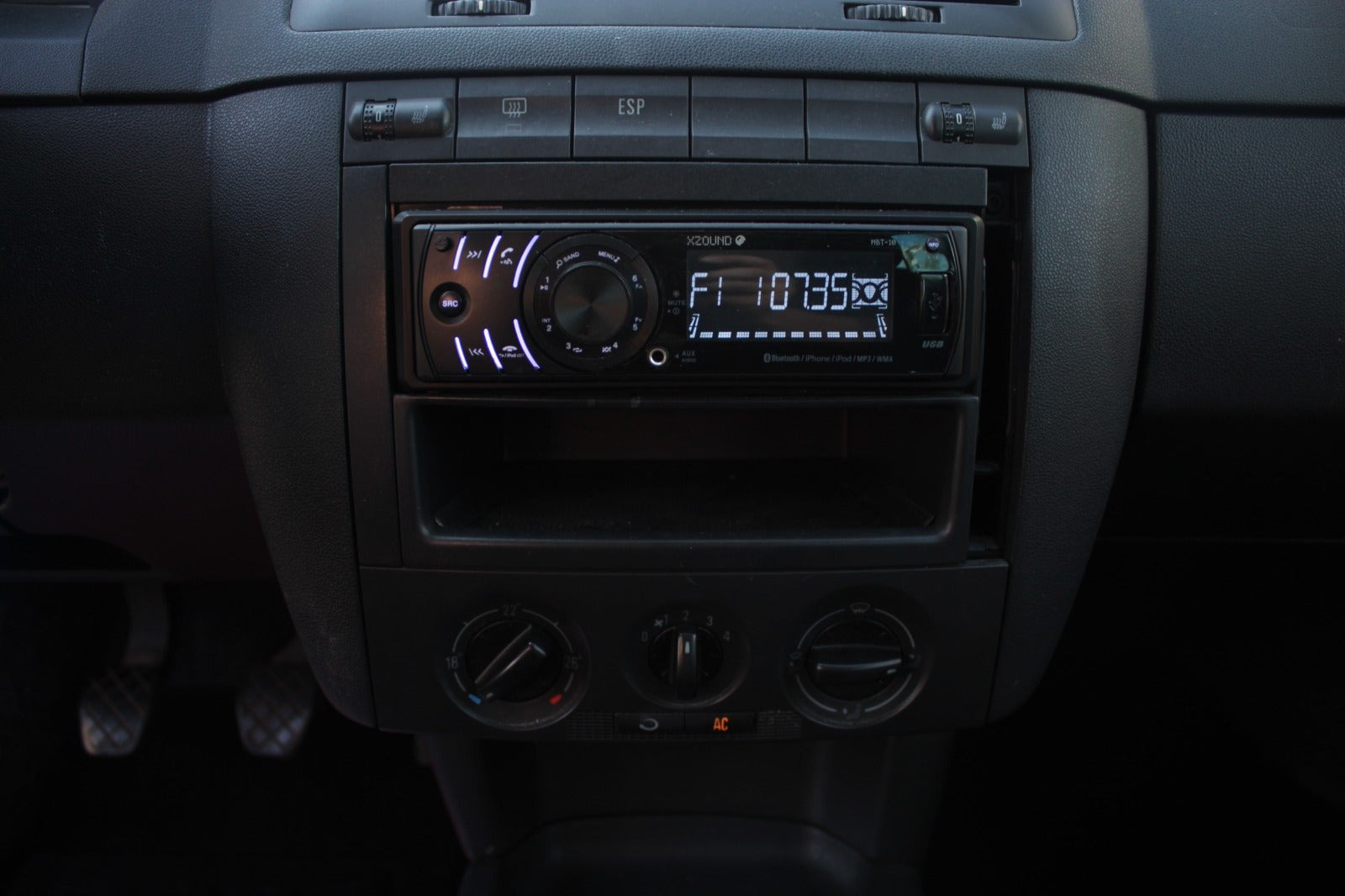 Sort Skoda Fabia fra 2006