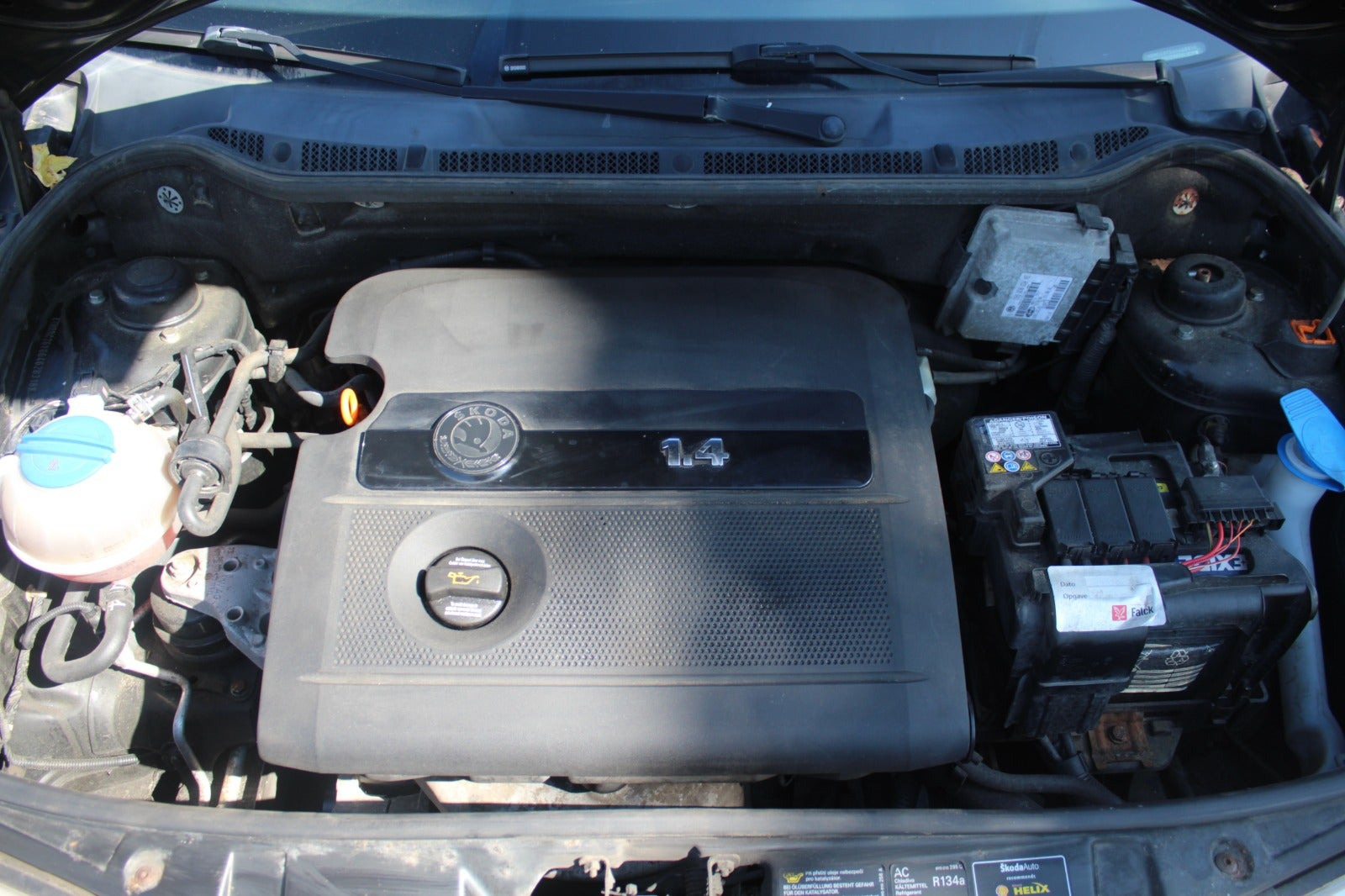 Sort Skoda Fabia fra 2006
