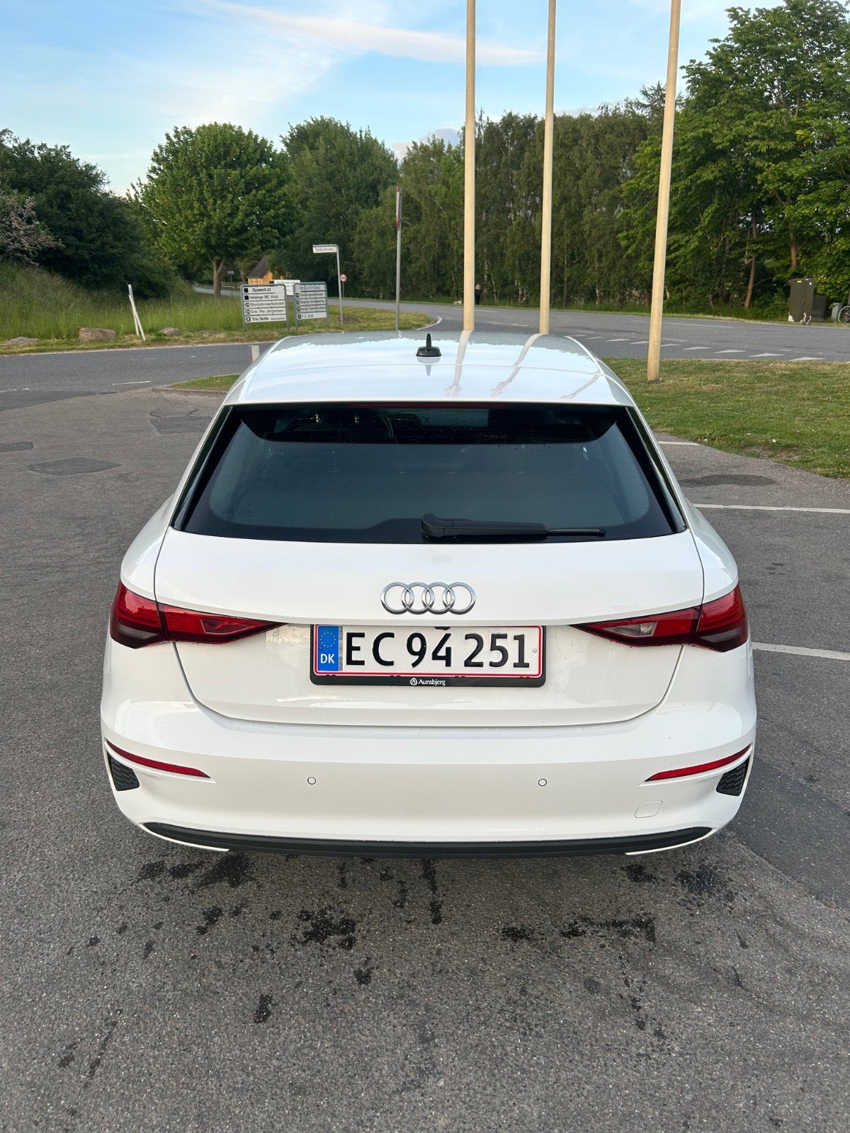 Hvid Audi A3 fra 2021