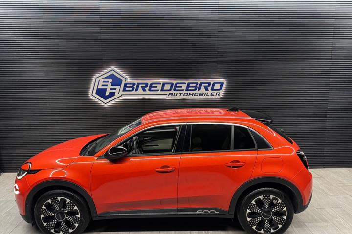 Orange Fiat 600e fra 2024