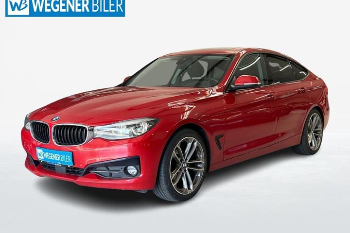 Rød BMW 320d fra 2017