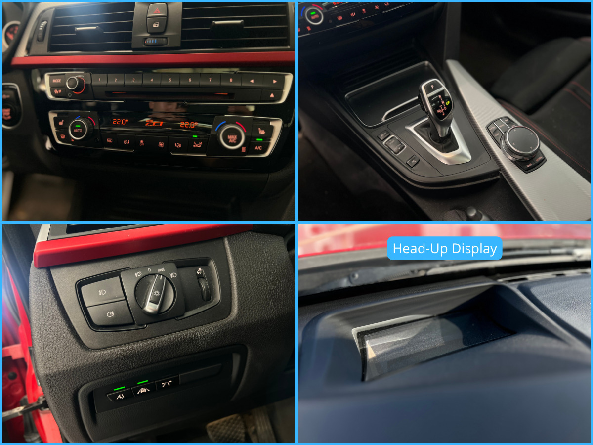 Rød BMW 320d fra 2017