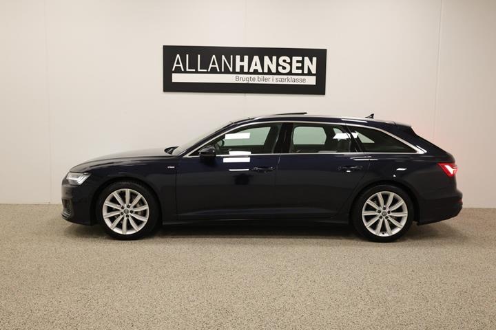 Blå Audi A6 fra 2019