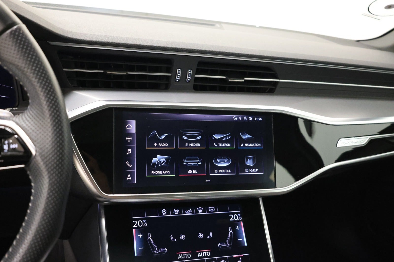 Blå Audi A6 fra 2019