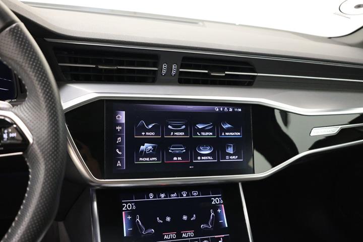 Blå Audi A6 fra 2019